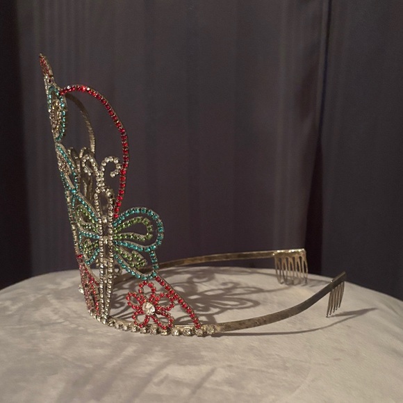 Colorful Rhinestone Tiara - Picture 2 of 3